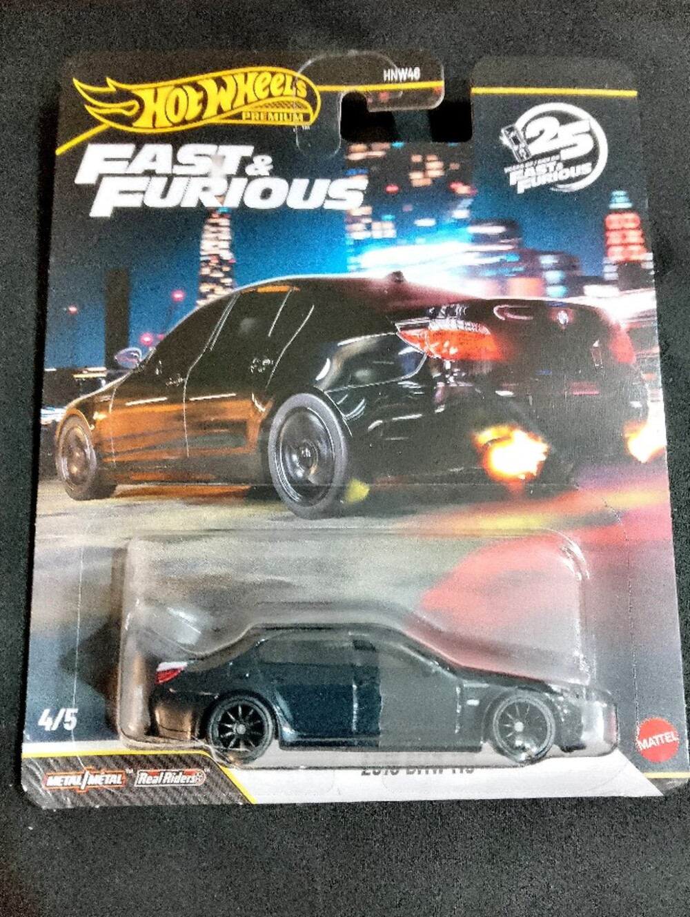 Fast & Furious Black 2010 BMW M5 Die-Cast Hot Wheels
